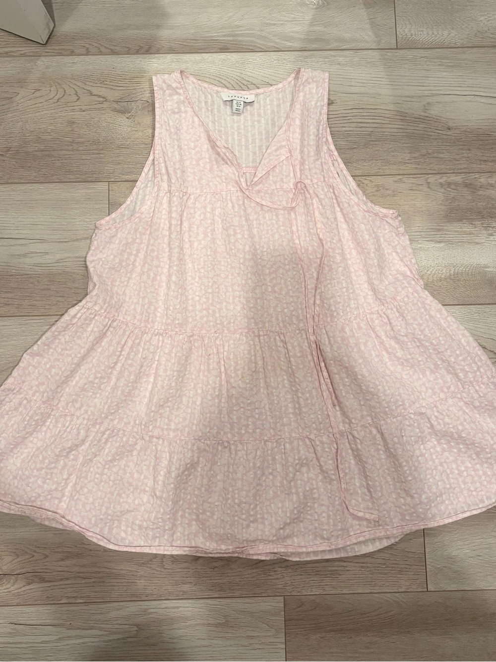Kid’s Pink Sleeveless Tiered Ruffle Dress